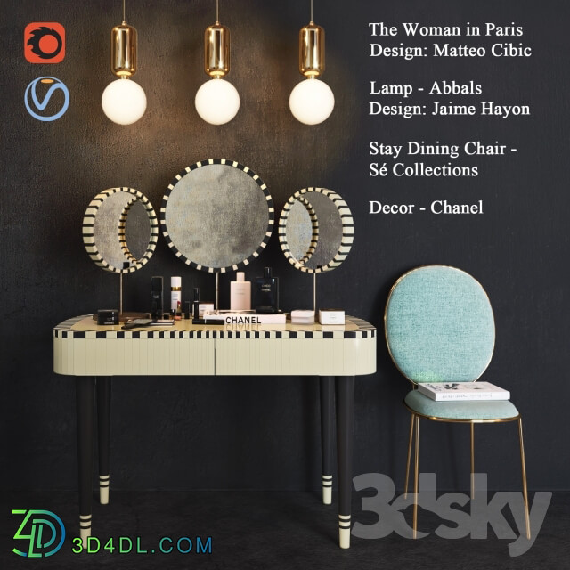 Decor set The Woman in Paris