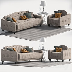 Novogratz Vintage Tufted Sofa Sleeper II 