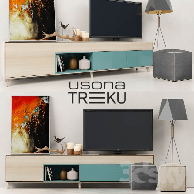 Sideboard Chest of drawer The wall Aura Credenza Treku Lamp Usona 