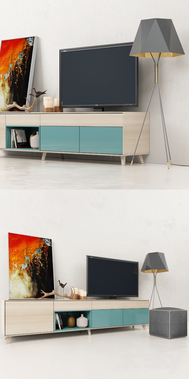 Sideboard Chest of drawer The wall Aura Credenza Treku Lamp Usona 