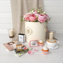 Flowers and coffee 
