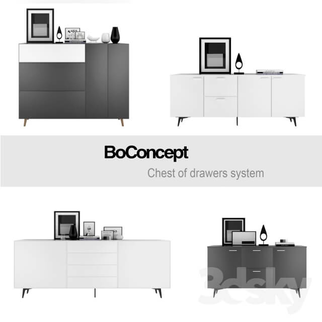 Sideboard Chest of drawer BoConcept Chest of drawers system set 1