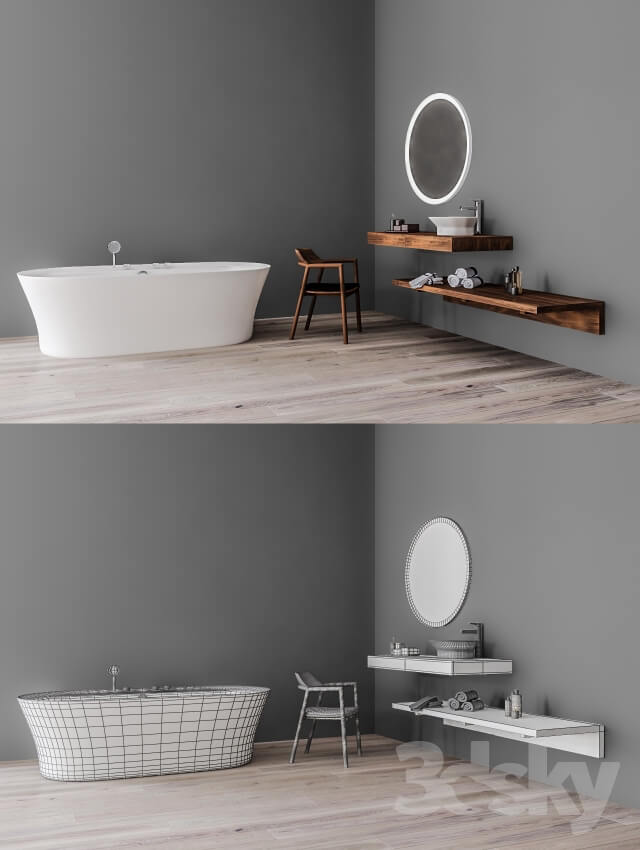 Krion Tono Bathroom set