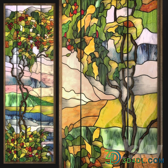 Stained glass Trees