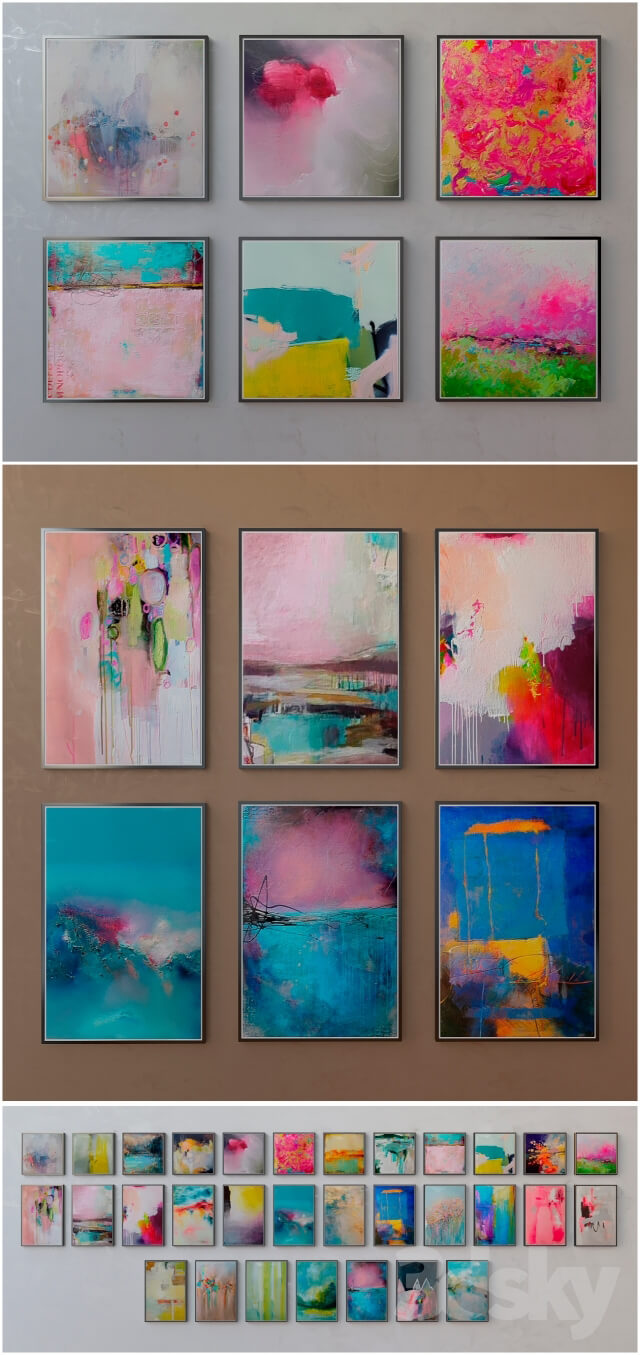 Collection of paintings abstract art part 6