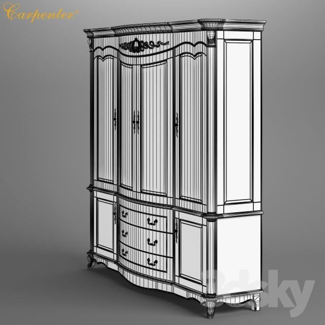 Wardrobe Display cabinets 2517500 230 Carpenter Wine cabinet 4d 2130x570x2150