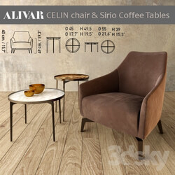 Alivar Celin chair Sirio coffe tables 