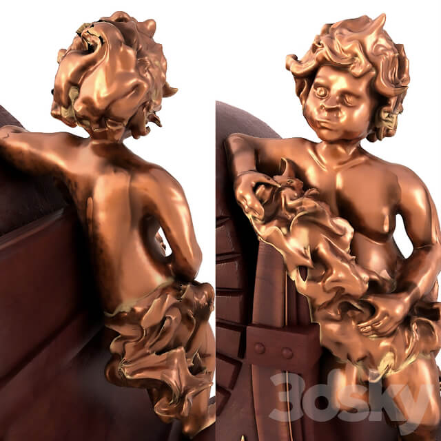 Antiquarian Table Clocks Watches Clocks 3D Models