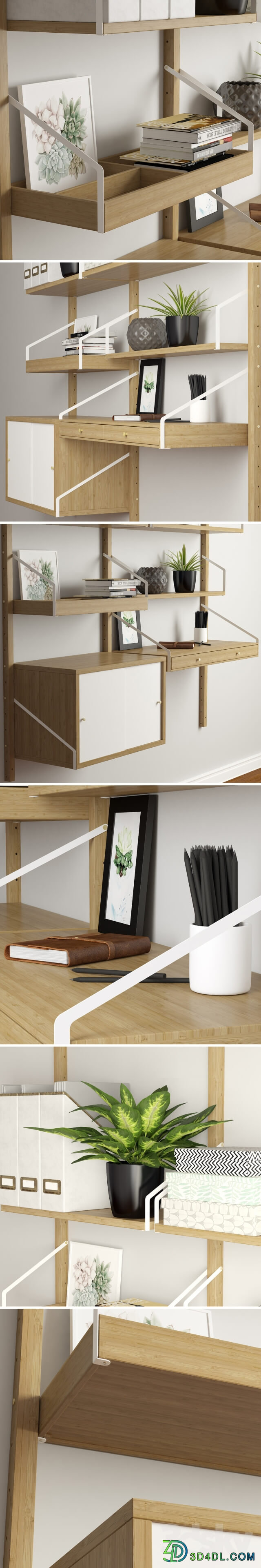 Shelf system Svalnas . Other 3D Models