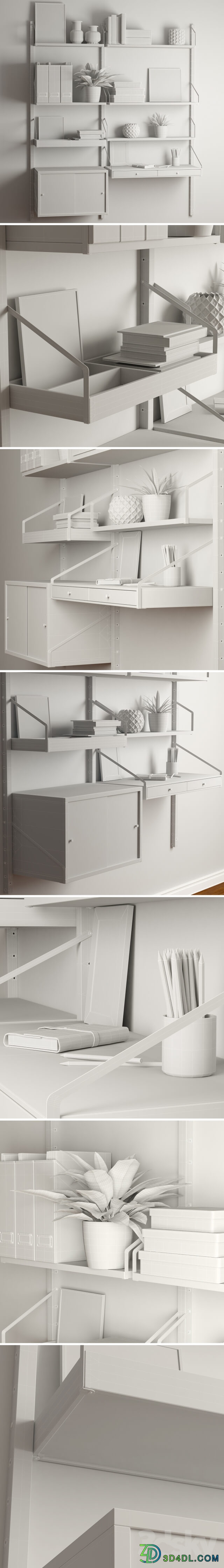 Shelf system Svalnas . Other 3D Models