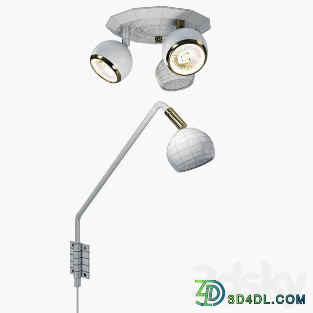 Lamps from the company Markslöjd Sweden model Coco. Pendant light 3D Models