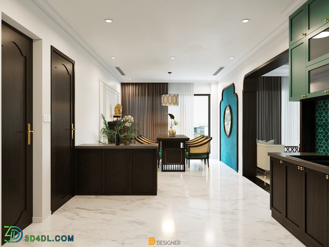 3D Interior Apartment 141 Scene File 3dsmax By HoangNgocHa