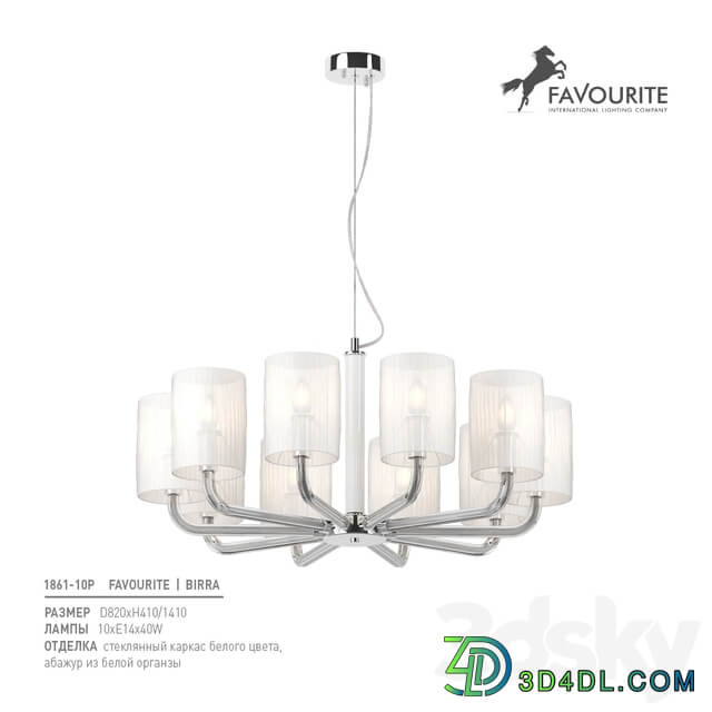 Favorite 1861 10P Pendant light 3D Models