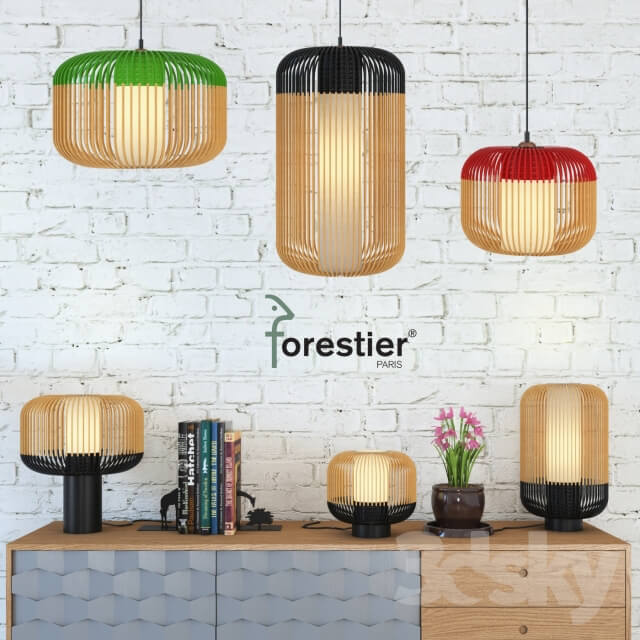 Sideboard Chest of drawer Forestier BAMBOO LIGHT SET