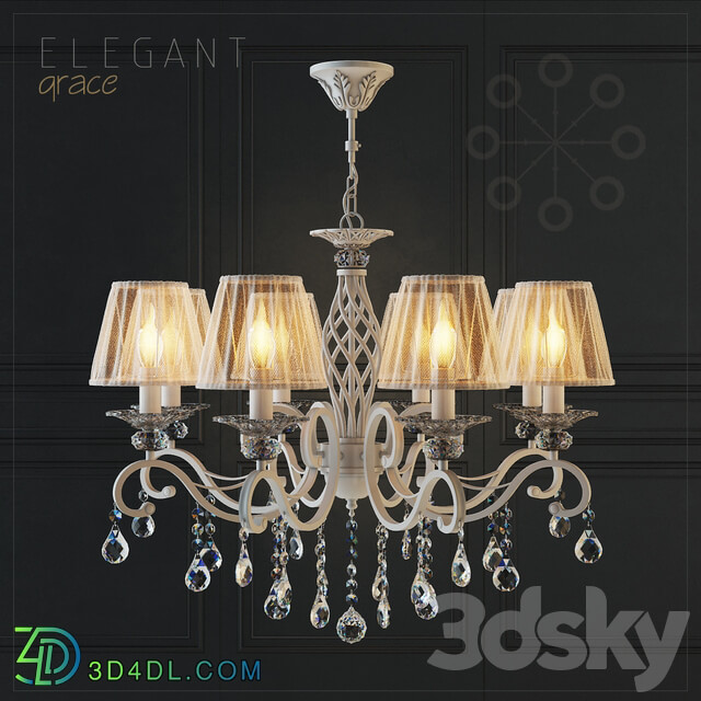 Chandelier Maytoni ARM247 08 G Pendant light 3D Models