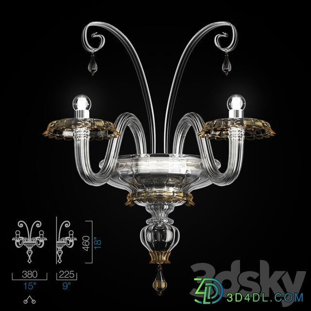 Barovier Toso Rabat Pendant light 3D Models