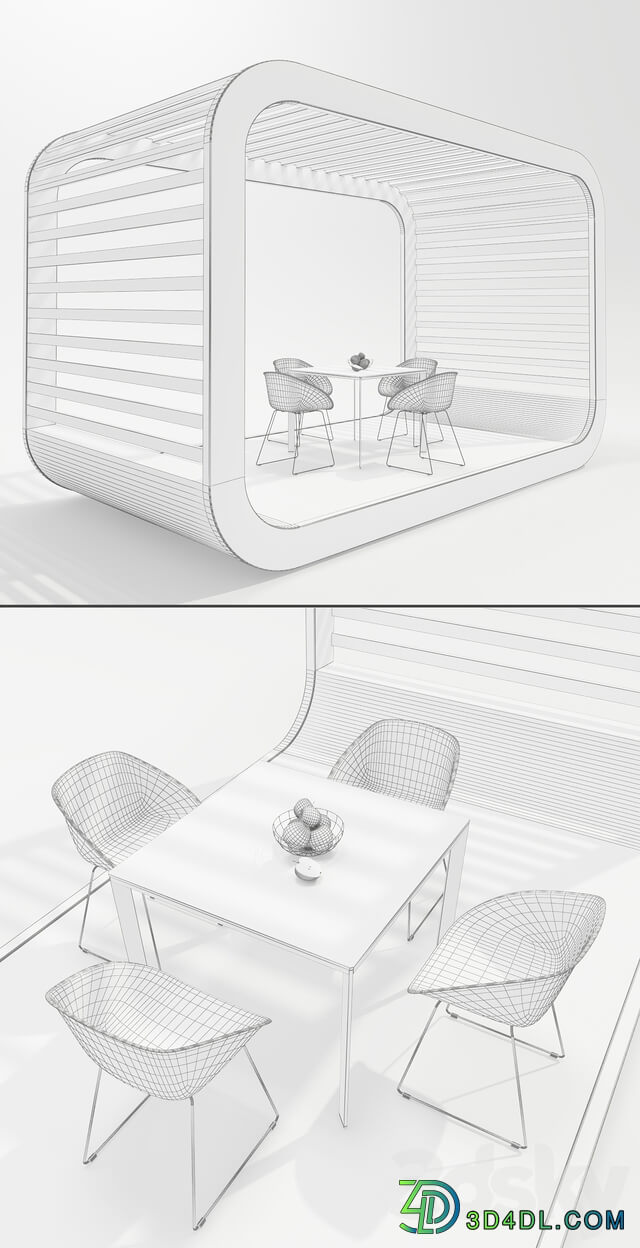 Coodo Pergola White Edition Other 3D Models