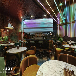  3D Interior Bar Restaurant by Chun's Nguyen 