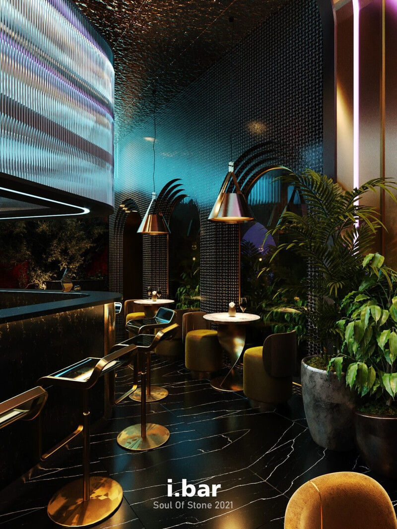  3D Interior Bar Restaurant by Chun's Nguyen