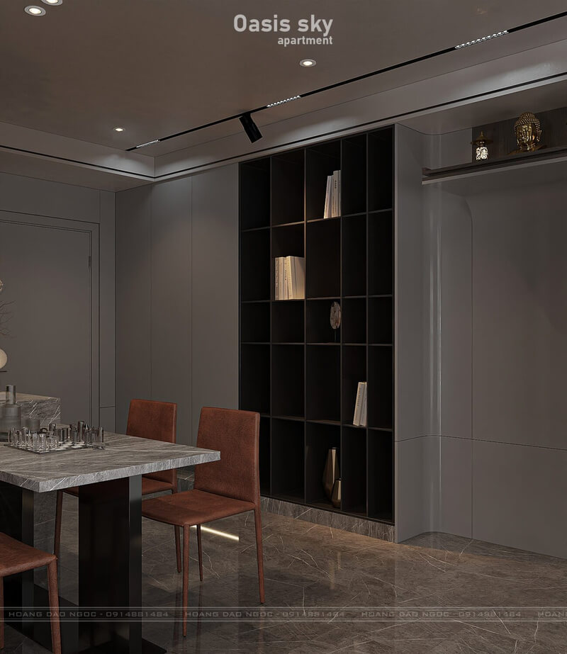 13184. 3D Living Room - Kitchen Interior Model Download by Hoang Dao Ngoc