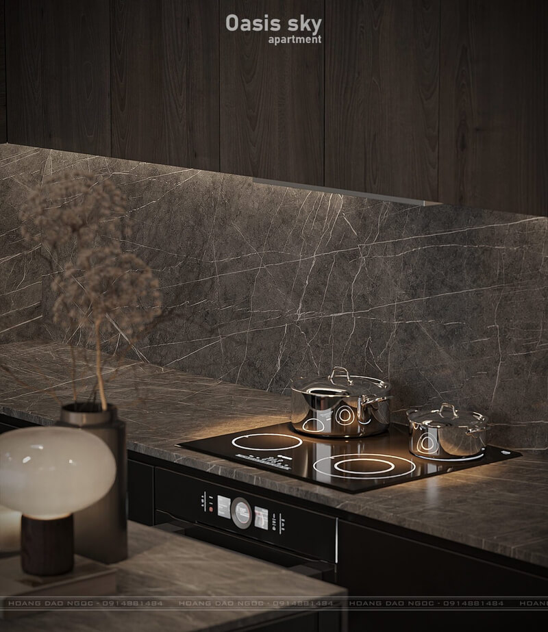 13184. 3D Living Room - Kitchen Interior Model Download by Hoang Dao Ngoc