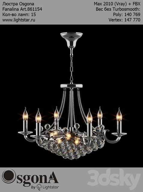 Osgona Fanalina Art.861154 Pendant light 3D Models