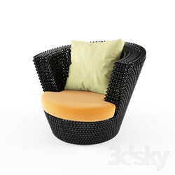Rattan wicker chair 