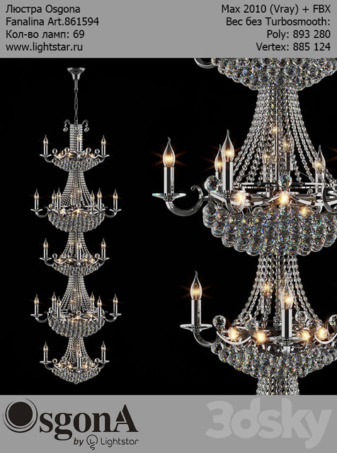 Osgona Fanalina Art 861594 Pendant light 3D Models