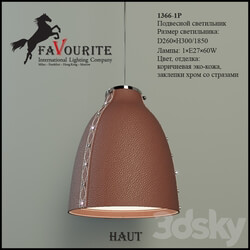 Favourite 1366 1P Pendant light 3D Models 