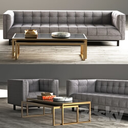Sofa and armchair RH MADISON UPHOLSTERED SOFA and CHAIR 