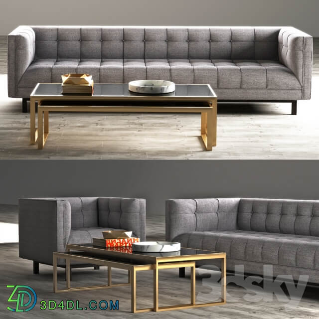 Sofa and armchair RH MADISON UPHOLSTERED SOFA and CHAIR