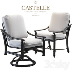 Chairs from the Coco Isle collection from Castelle 