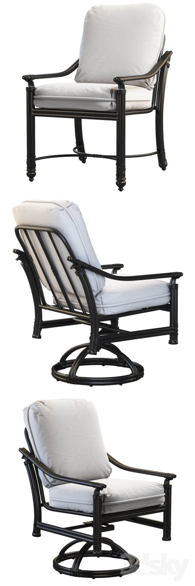 Chairs from the Coco Isle collection from Castelle