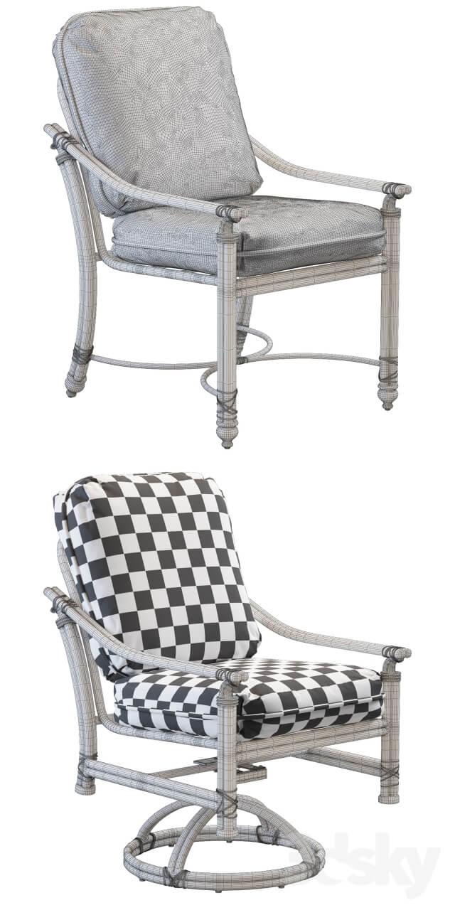 Chairs from the Coco Isle collection from Castelle