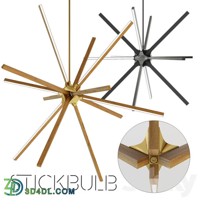 Stickbulb Double Boom Pendant light 3D Models
