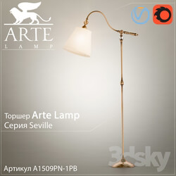 Floor lamp Arte Lamp Seville A1509PN 1PB 