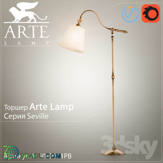 Floor lamp Arte Lamp Seville A1509PN 1PB