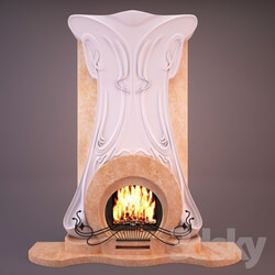 Art Nouveau Fireplace 