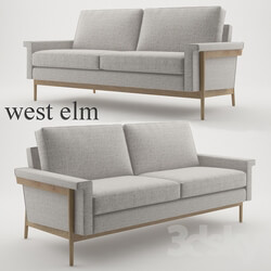 Leon Wood Frame Loveseat 68 West Elm 