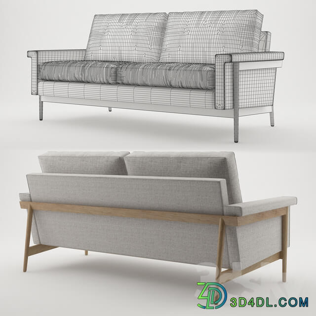 Leon Wood Frame Loveseat 68 West Elm