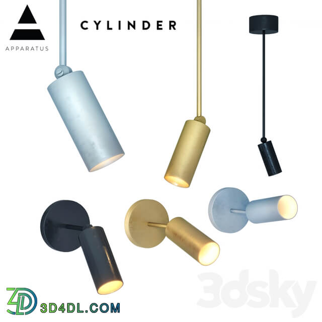 CYLINDER 1 Pendant light 3D Models