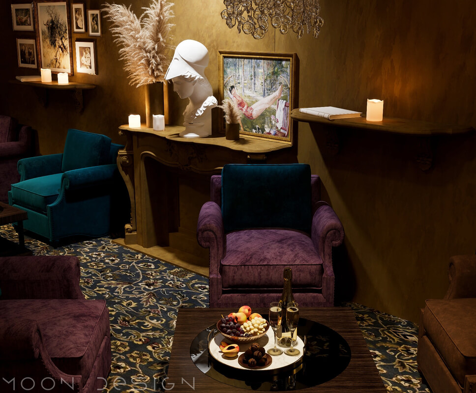 3D Interior Wine Room Scene File 3dsmax By Nguyen Ha