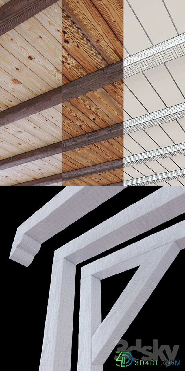 Decorative wooden beams