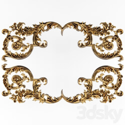 Stucco ceiling. 3D Models 