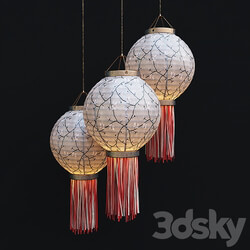 Chinese lantern Chinese lantern 2 Pendant light 3D Models 