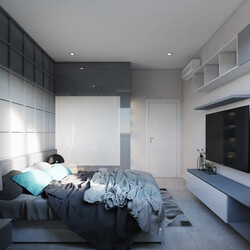 3D Interior Scenes File 3dsmax Model Bedroom 140 By LeoNguyen 