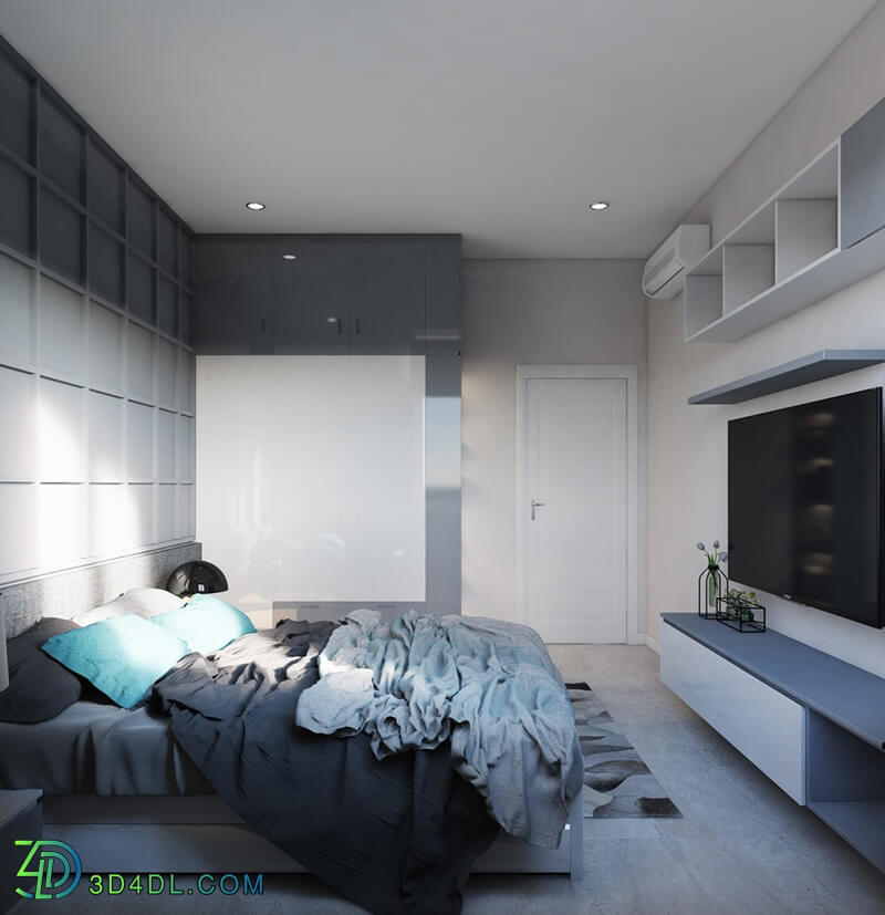 3D Interior Scenes File 3dsmax Model Bedroom 140 By LeoNguyen