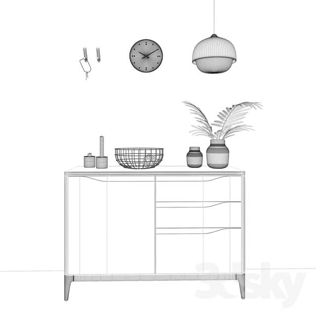 Sideboard Chest of drawer SET 1 8in1