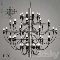 Flos 2097 50 Holder Chrome Pendant light 3D Models 