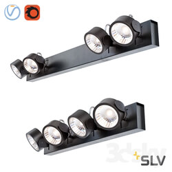 SLV Kalu Led Black 147630 147650. set 2 